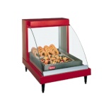 Hatco GRCDH-1P - Heated Display Case, humidity, curved glass, (1) pan shelf, lighted