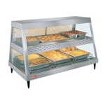 Hatco GRHDH-3PD - Heated Display Case, (3) pan dual shelf, humidity with 3 qt., 4