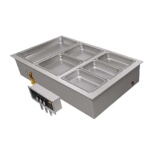 Hatco HWBI-3D - Drop-In Hot Food Well, drains, (3) full pans, insulated