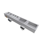 Hatco HWBI-S4DA - Drop-In Hot Food Well, Slim, drains & auto-fill, (4) full pans, insulated