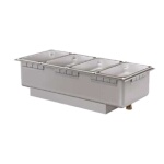 Hatco HWBRN-43D - Drop-In Hot Food Well, drain, non-insulated, (4) 1/3 pans