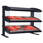 Hatco HXMS-48D - Heated Merchandiser, Xenon, (2) slanted shelves, (18) dividers, (8) bulbs