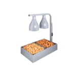 Hatco LW-2 - Portable Heat Lamp, double, (1) full size or (2) half size pans