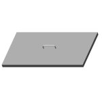 Hoshizaki HS-5072 - Stainless Steel Lift-Off Cover, flat, for 8-pan top opening
