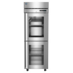 Hoshizaki F1A-HGE - Steelheart Reach-In Freezer, one-section, (2) half hinged glass doors, (4) 4