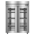 Hoshizaki F2A-FGE - Steelheart Reach-In Freezer, two-section, (2) full hinged glass doors, (4) 4