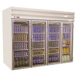 Howard-McCray GF102-FF - Freezer Merchandiser, 4 Section, Hinged Doors