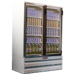Howard-McCray GF42BM-FF - Freezer Merchandiser, 2 Section, Hinged Doors