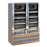 Howard-McCray GF42BM-S-FF - Freezer Merchandiser, 2 Section, Hinged Doors