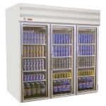 Howard-McCray GF75-FF - Freezer Merchandiser, 3 Section, Hinged Doors