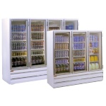 Howard-McCray GF88BM-FF - Freezer Merchandiser, 4 Section, Hinged Doors