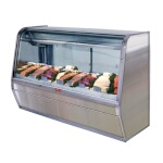 Howard-McCray SC-CFS32E-4C-S-LED - Curved Glass Fish/Poultry Case, Single Duty