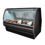 Howard-McCray SC-CFS40E-4C-BE-LED - Fish/Poultry Case, Single Duty, Curved Glass