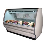 Howard-McCray SC-CFS40E-4C-LED - Fish/Poultry Case, Single Duty, Curved Glass