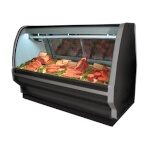 Howard-McCray SC-CMS40E-4C-BE-LED - Meat Display Case, Single Duty, Curved Glass