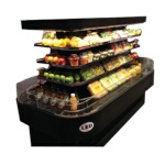 Howard-McCray SC-OD42I-7-B-LED - Island Merchandiser, Black, 84