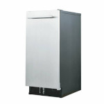 IceTro IU-0070-AG - Undercounter Ice Maker With Bin, gourmet ice, air-cooled, up to 55 Lbs/24 hr, 26 Lbs Storage