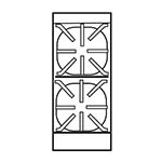 Imperial IHR-2-12-XB - Heavy Duty Range, gas, 12