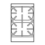 Imperial IHR-2-18-XB - Heavy Duty Range, gas, 18