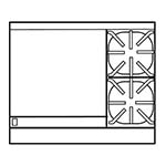 Imperial IHR-GT24-2-C - Heavy Duty Range, gas, 36