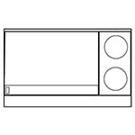 Imperial IR-2-G36T-E - Restaurant Range, electric, 48