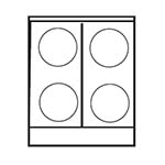 Imperial IR-4-E-XB - Restaurant Range, electric, 24