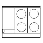 Imperial IR-4-G12T-E-C - Restaurant Range, electric, 36