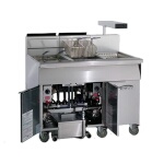 Imperial IFSCB150C - Floor Fryer, gas, 50lb. capacity, built-in filter system