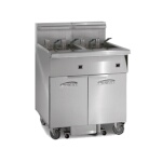 Imperial IFSSP250EU - Floor Fryer, electric, (2) battery, 50lb. each, built-in filter