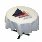 Intedge TCM72RBLK - Tablecloth, 72