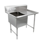 John Boos 1B184-1D18R - Compartment Sink, 40 x 23-1/2 x 43 inch, (1) right drainboard
