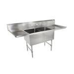 John Boos 2B244-2D24 - 2 Compartment Sink, 99-1/2