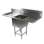 John Boos 41PB20-2D18 - Sink, 1-compartment, 59-1/4