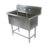 John Boos 42PB18244 - Two Compartment Sink, 41-1/8 x 29-1/2 inch