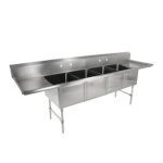 John Boos 4B18244-2D18 - 4 Compartment Sink, 111