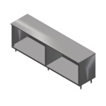 John Boos 4CO6-30144 - Work Table, cabinet with open front, 144