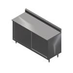 John Boos 4CS6R5-2448 - Work Table, cabinet with sliding doors, 48