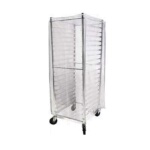 John Boos ABPR-1820-PC - Bun Pan Rack Cover, zippered on (3) corners, 2.3 mm clear plastic