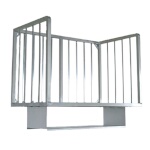 John Boos ALMBR-8W - Meat Boat Rack, wall mount, 96