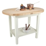 John Boos C-ELIP7230150-S - Eliptical C-Table, 72