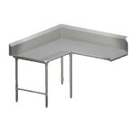 John Boos CDT6-K6084SBK-L - Clean Corner Dishtable, 84 x 60 x 44 inch, right-to-left