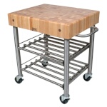 John Boos CUCD15WC - Cucina D'Amico Wine Cart, 30