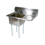John Boos E1S8-15-14R15 - E-Series Sink, 1-section, 32-1/2