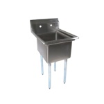 John Boos E1S8-1620-12 - Compartment Sink, 21 x 25-1/2 inch