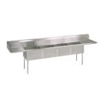 John Boos E4S8-1620-14T18 - 4 Compartment Sink, 100