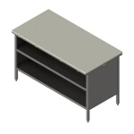 John Boos EBOP3-3036 - Work Table, cabinet with open front, 36