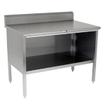 John Boos EBOS4R5-3048 - Work Table, cabinet with open front, 48