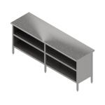 John Boos EBOS6-3096 - Work Table, cabinet with open front, 96
