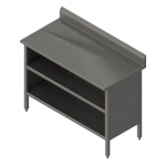 John Boos EBOS6R5-2472 - Work Table, cabinet with open front, 72