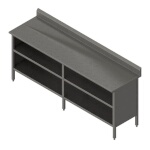 John Boos EBOS6R5-2484 - Work Table, cabinet with open front, 84